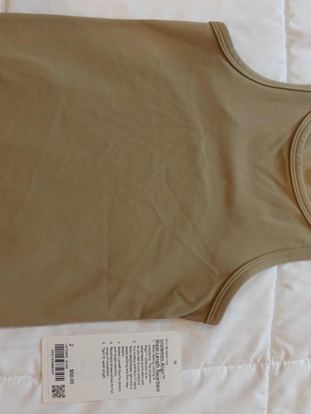 Lululemon Align Waist-Length Racerback SHOK - Picture 2 of 10